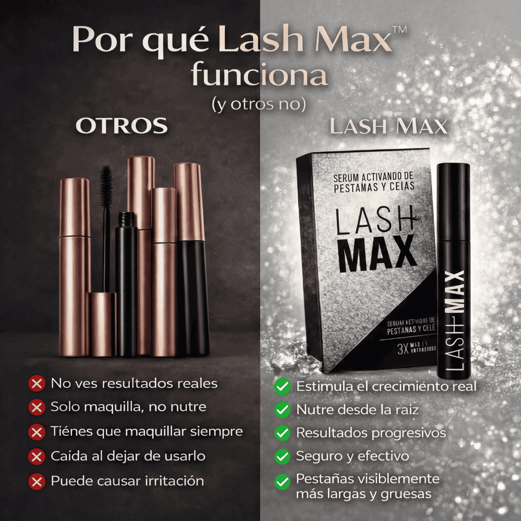 🎁 2x1 SOLO por HOY | Lash Max™: Triplica el Volumen de tus Pestañas