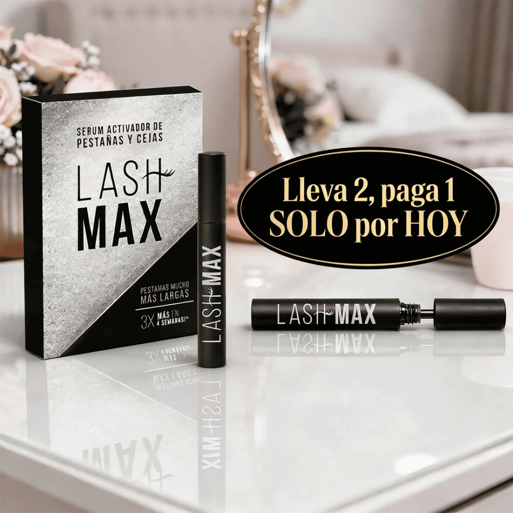🎁 2x1 SOLO por HOY | Lash Max™: Triplica el Volumen de tus Pestañas